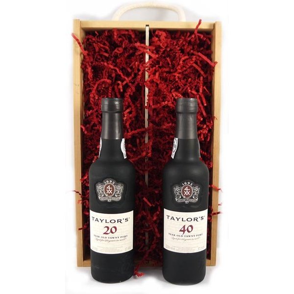 1961 Taylors 60 years of Port (35cl X2) Wooden Box
