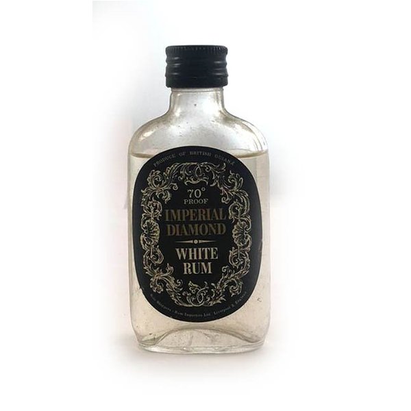 1970s Imperial Diamond White Guiana Rum  [MINIATURE - 5cls]