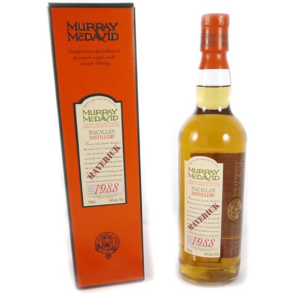 1988 Macallan Maverick 15 Year Old Speyside Scotch Whisky 1988 Murray McDavid Bottling