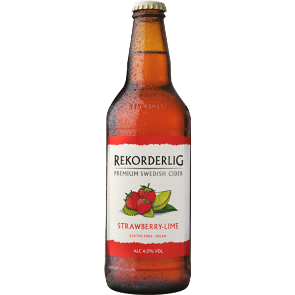 Rekorderlig Strawberry & Lime Cider 8x500ml Bottle